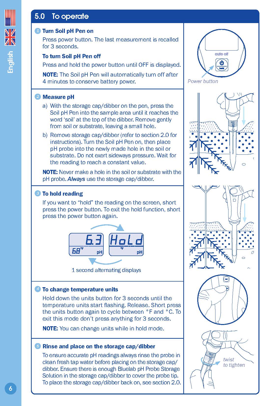 BlueLab Soil pH Pen