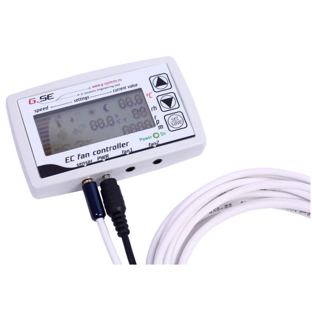 LCD controller with electronic switching - 2 external fans