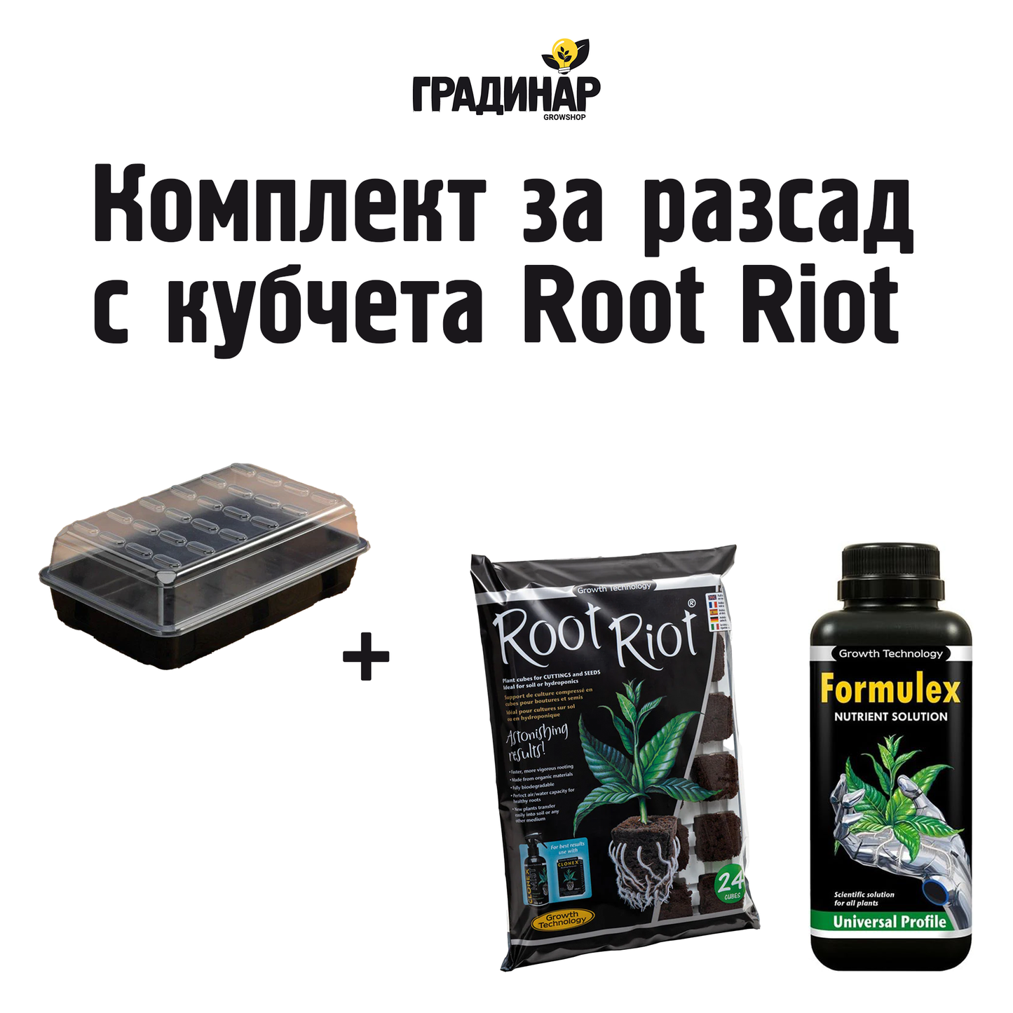 Root Riot Seedling Cube Set 24 pcs.